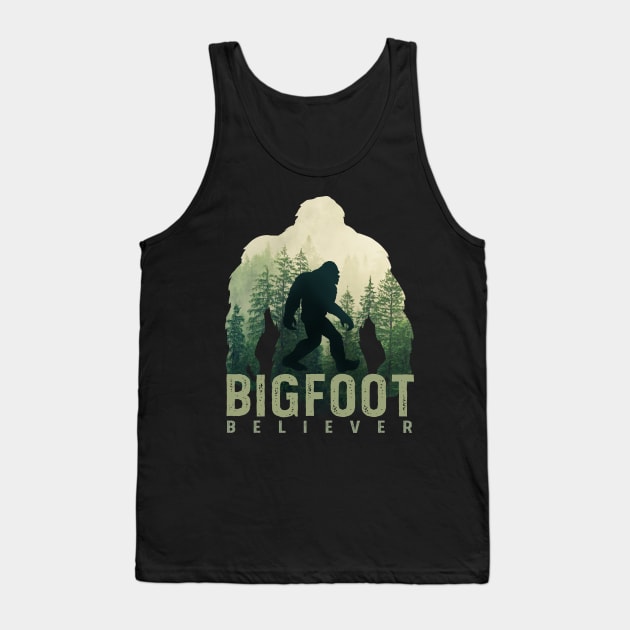 Bigfoot Believer Tank Top by Jay Diloy